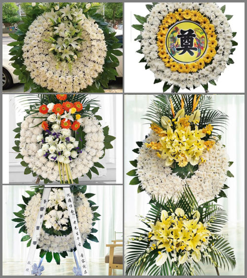 四川成都彭州市致和镇花土村花圈速递