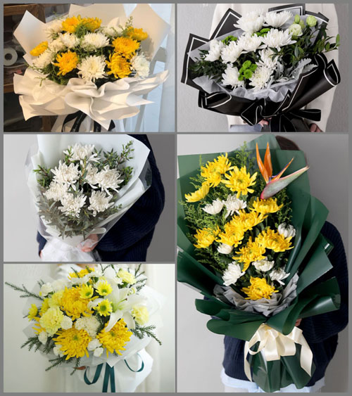 四川成都彭州市致和镇花土村白事花束代送